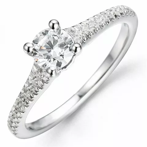 Bestelde artikel -  diamant ring in 14 karaat witgoud 0,52 ct 0,15 ct