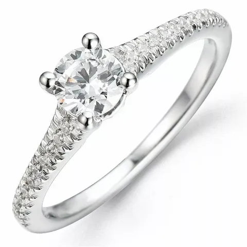 Bestelde artikel - diamant ring in 14 karaat witgoud 0,52 ct 0,15 ct