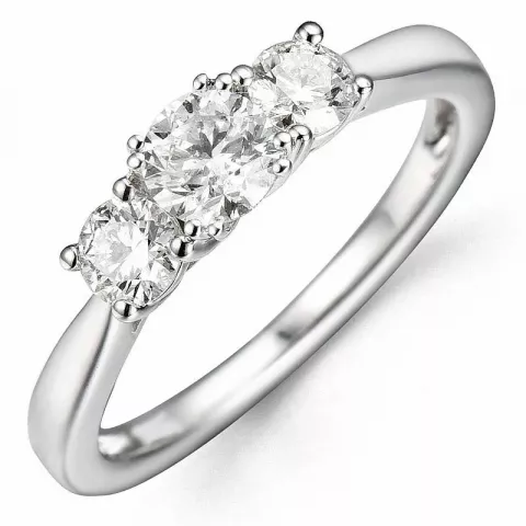 Bestelde artikel -  diamant ring in 14 karaat witgoud 0,40 ct 0,37 ct