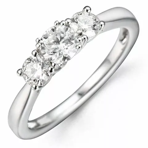Bestelde artikel - diamant ring in 14 karaat witgoud 0,40 ct 0,37 ct