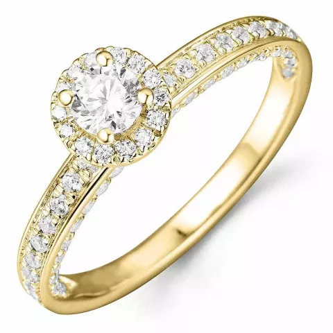 Bestelde artikel -  diamant ring in 14 karaat goud 0,26 ct 0,40 ct