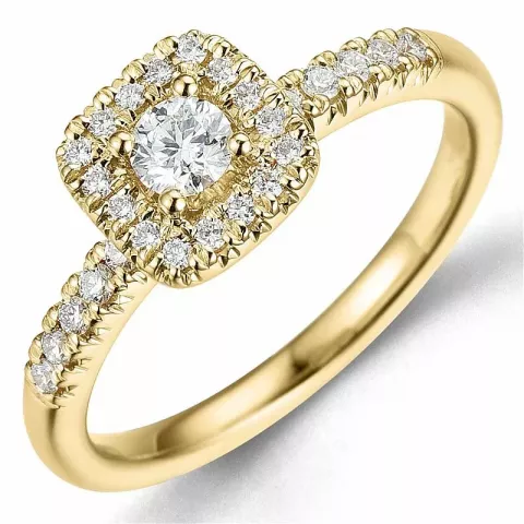 Bestelde artikel -  diamant ring in 14 karaat goud 0,20 ct 0,24 ct