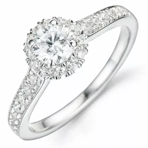 Bestelde artikel - diamant ring in 14 karaat witgoud 0,52 ct 0,504 ct