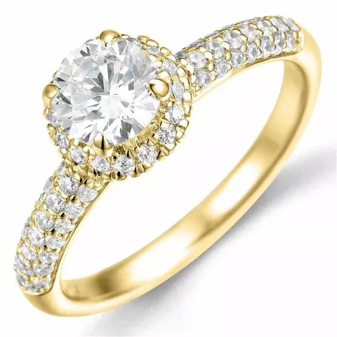 Bestelde artikel - diamant ring in 14 karaat goud 0,75 ct 0,46 ct