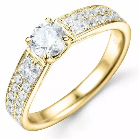 Bestelde artikel -  diamant ring in 14 karaat goud 0,52 ct 0,20 ct 0,28 ct