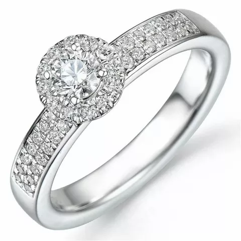 Bestelde artikel -  diamant ring in 14 karaat witgoud 0,26 ct 0,25 ct
