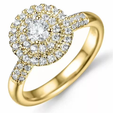 bestelde artikel -  diamant ring in 14 karaat goud 0,26 ct 0,50 ct