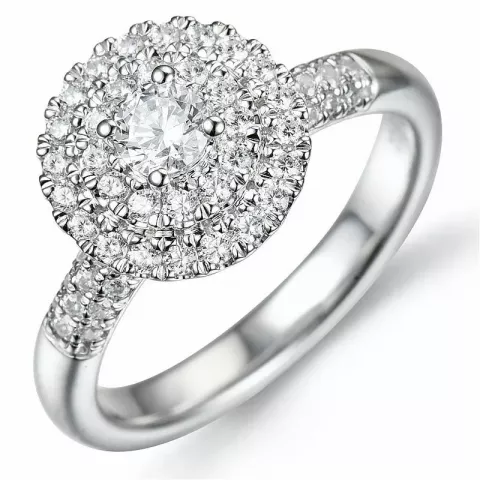 bestelde artikel -  diamant ring in 14 karaat witgoud 0,26 ct 0,50 ct