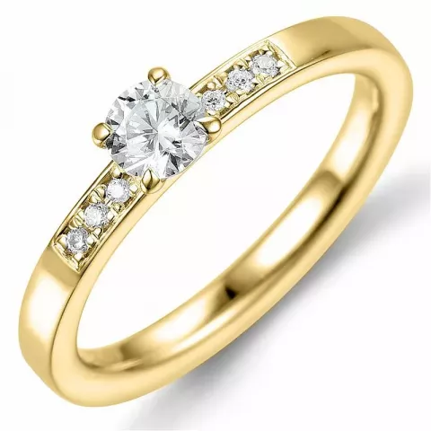 Bestelde artikel -  diamant ring in 14 karaat goud 0,35 ct 0,05 ct