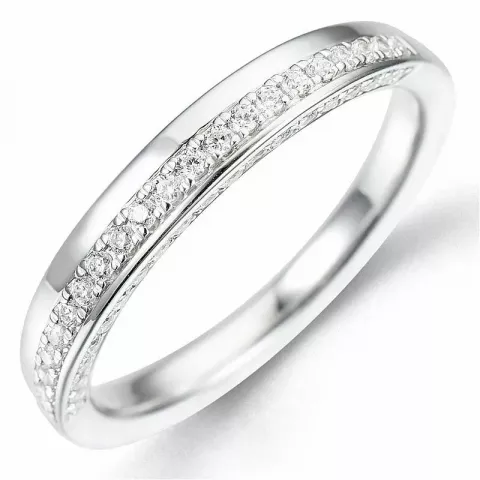 Bestelde artikel -  diamant ring in 14 karaat witgoud 0,24 ct