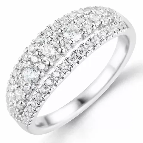 Bestelde artikel - diamant ring in 14 karaat witgoud 0,75 ct