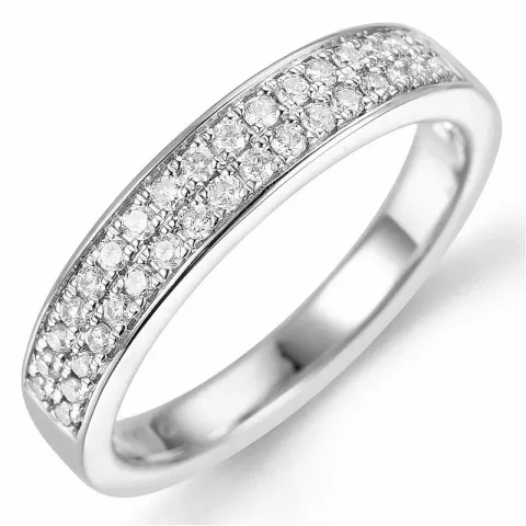 Bestelde artikel - diamant ring in 14 karaat witgoud 0,32 ct