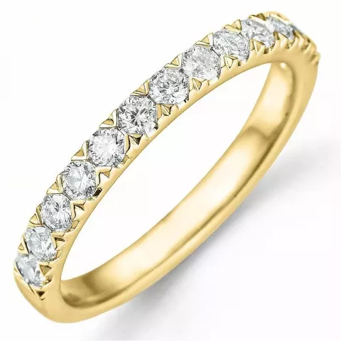 diamant ring in 14 karaat goud 0,52 ct