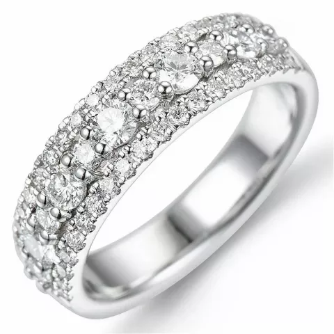 bestelde artikel -  diamant ring in 14 karaat witgoud 1,0  ct
