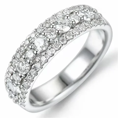 bestelde artikel - diamant ring in 14 karaat witgoud 1,0 ct