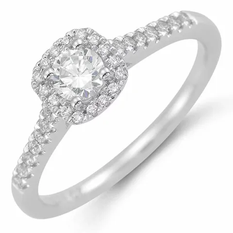 testsieraad diamant ring in 14 karaat witgoud 0,26 ct ,014 ct