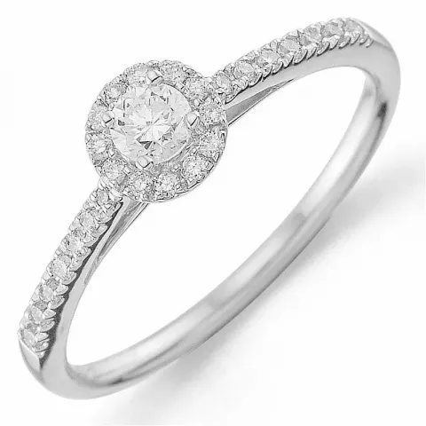 Bestelde artikel -  diamant ring in 14 karaat witgoud 0,13 ct 0,13 ct