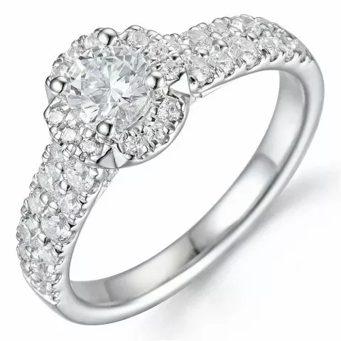 Bestelde artikel -  diamant ring in 14 karaat witgoud 0,40 ct 0,60 ct