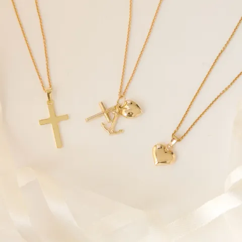 10 x 11 mm hart hanger in 14 karaat goud - Amoré