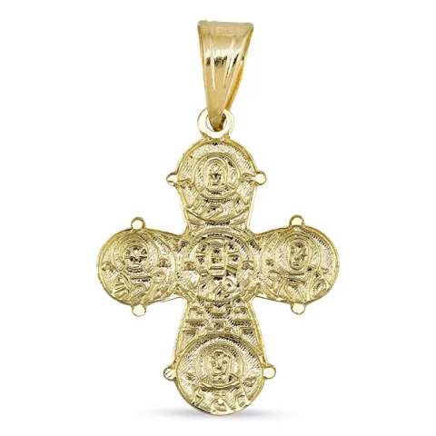 15 x 26 mm dagmarkruis in 14 karaat goud