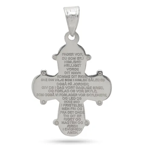 dagmarkruis ketting in zilver met hanger in zilver