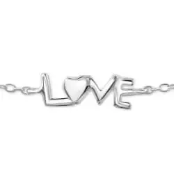 Love armband in zilver