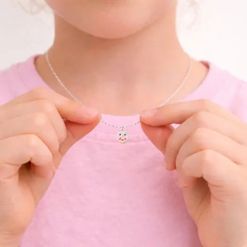 uil ketting in zilver met hanger in zilver - Little Ones