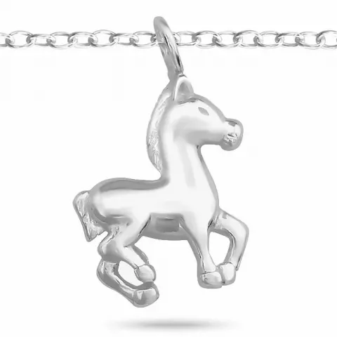 Klein paarden armband in zilver met paard in zilver