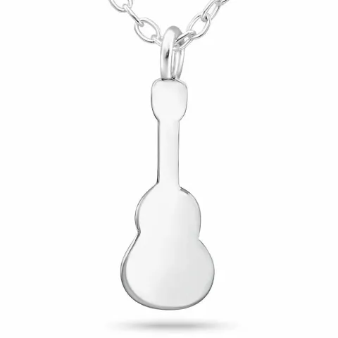 Klein gitaar ketting in zilver