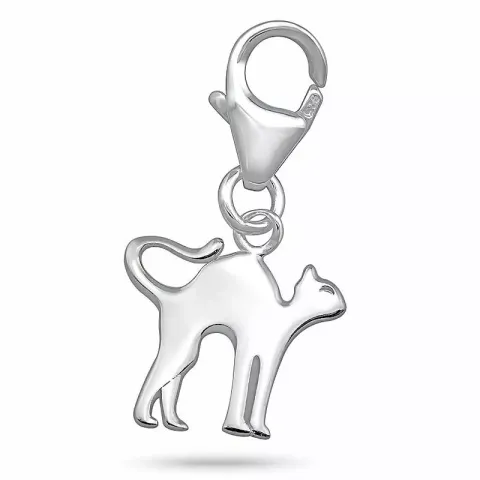 kat bedeltje in zilver