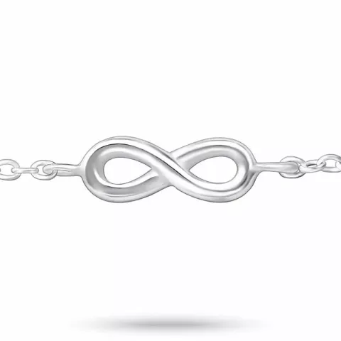 Enkelbandje in zilver met infinity hanger in zilver