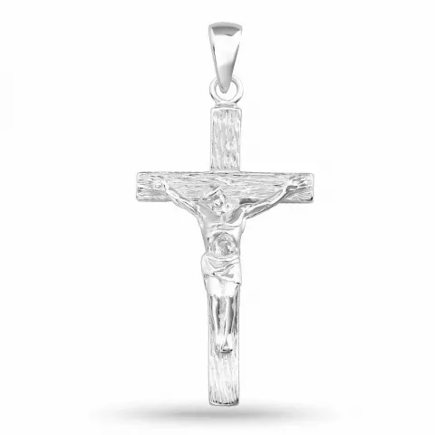 Jezus kruis hanger in zilver