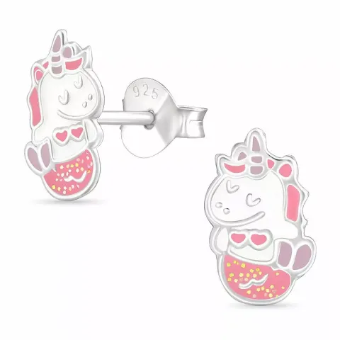 eenhoorn oorsteker in zilver