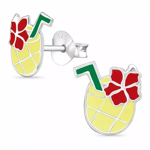 ananas oorsteker in zilver