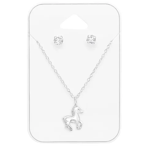 Set in zilver met ketting