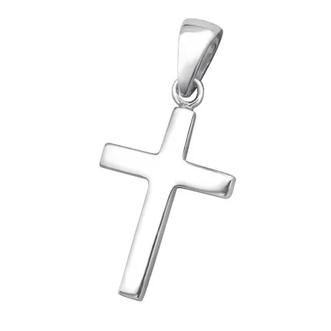 11 x 15 mm kruis hanger in zilver