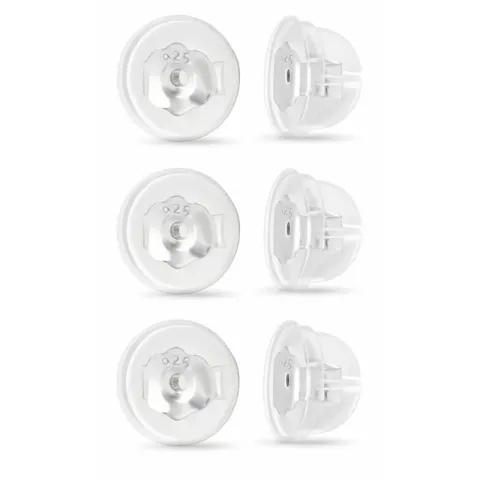 3 paar butterflies in zilver