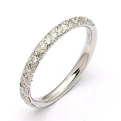 Diamant ring in 14 karaat witgoud 0,154 ct