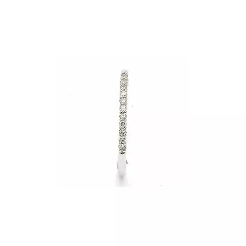 Smal diamant ring in 14 karaat witgoud 0,099 ct