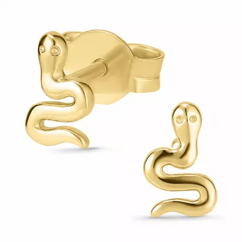 slangen oorsteker in 9 karaat goud