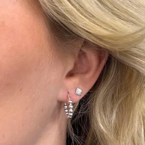 19,5 mm creooloorbellen in zilver
