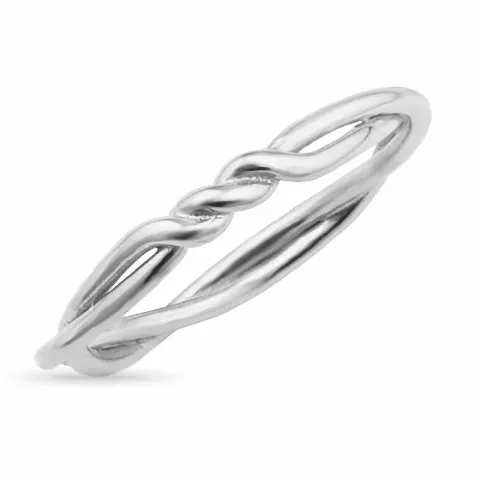 knoop ring in zilver