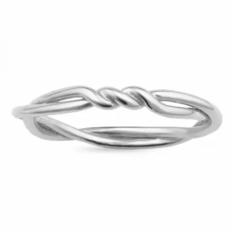 knoop ring in zilver