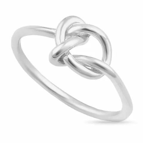 knoop ring in zilver