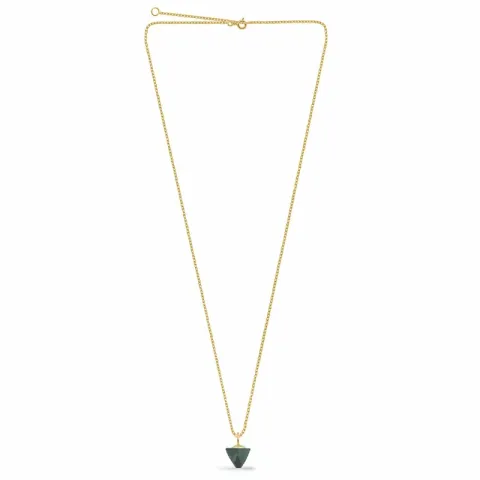 elegant ketting in verguld sterlingzilver met hanger in verguld sterlingzilver