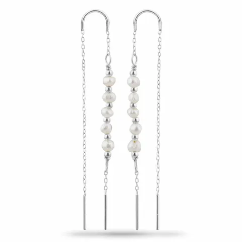 parel ketting oorbellen in zilver