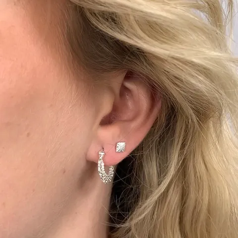 Oorbellen in zilver