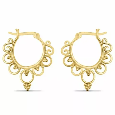 Oorbellen in verguld sterlingzilver
