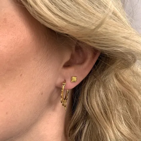 Oorbellen in verguld sterlingzilver
