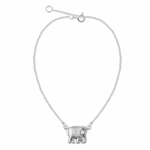 armband in zilver met olifant in zilver